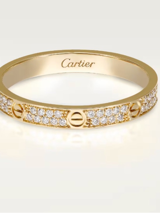 Cartier Jewelry - Brand new Cartier Gold Diamond Pavé Love Band